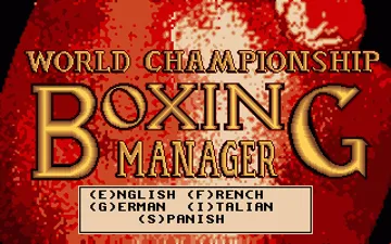 World Championship Boxing Manager screen shot title